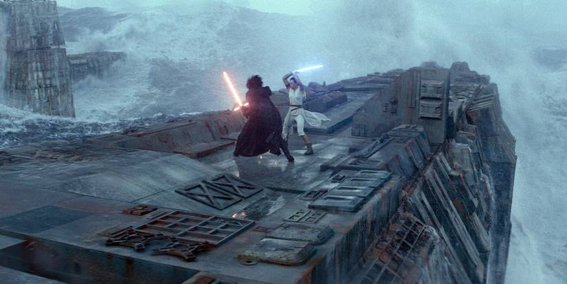 kylo ren fighting rey