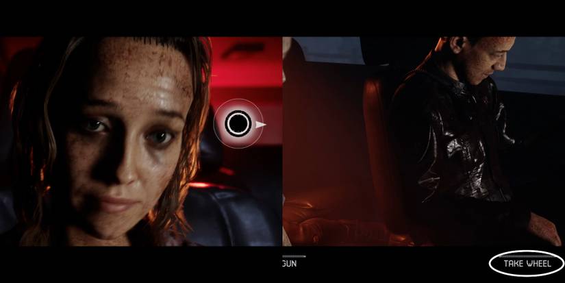 laura taking the wheel in the quarry