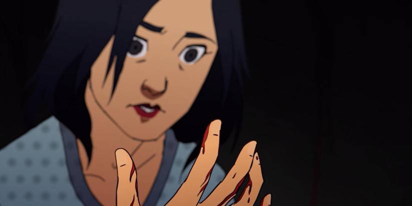 main character is scared in Nightmare Reaper