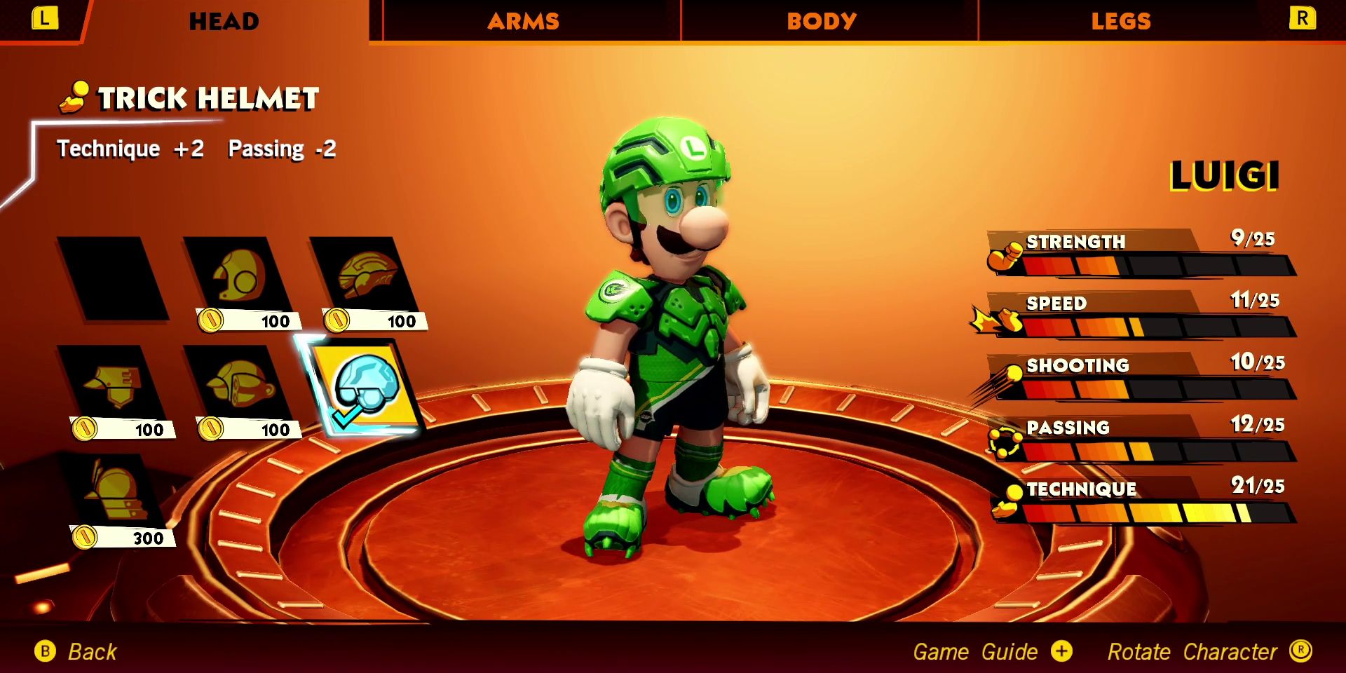 mario-strikers-battle-league-best-gear-sets-trick