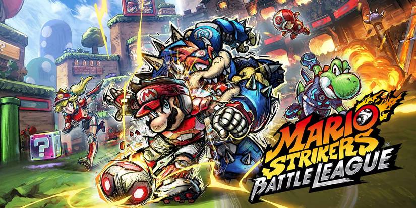 mario strikers battle league key art