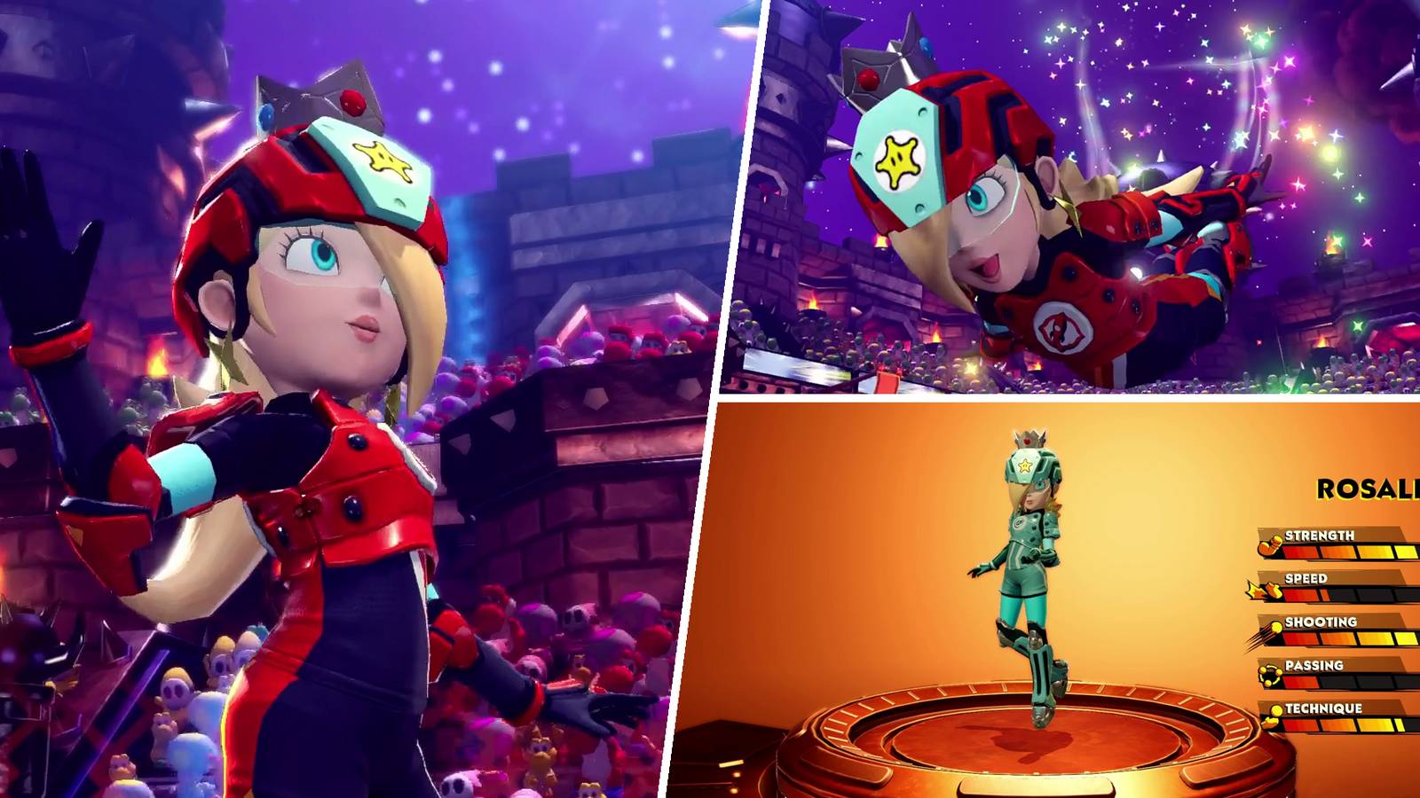 The best gear for Rosalina in Mario Strikers: Battle League