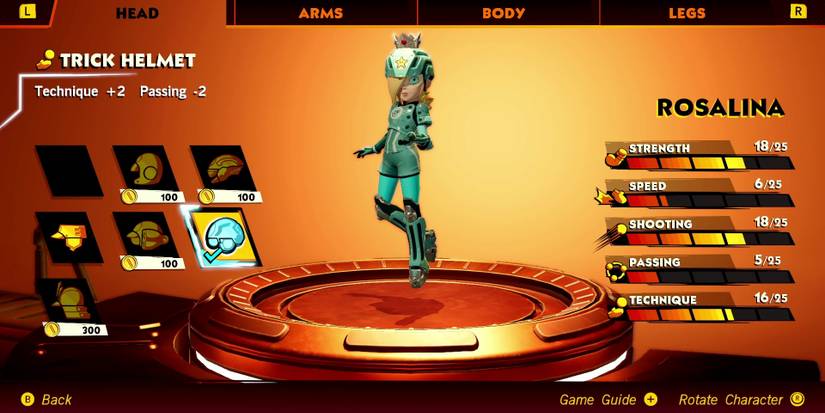 mario-strikers-battle-league-rosalina-best-build-stats