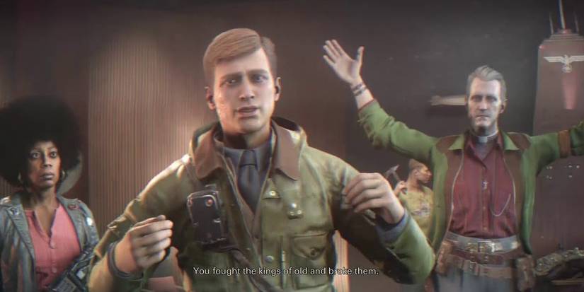 wyatt speech on TV from the end of wolfenstein 2