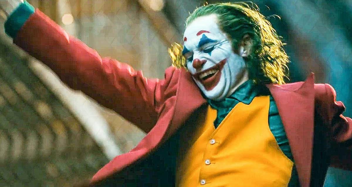 joker transformed and dancing on the steps