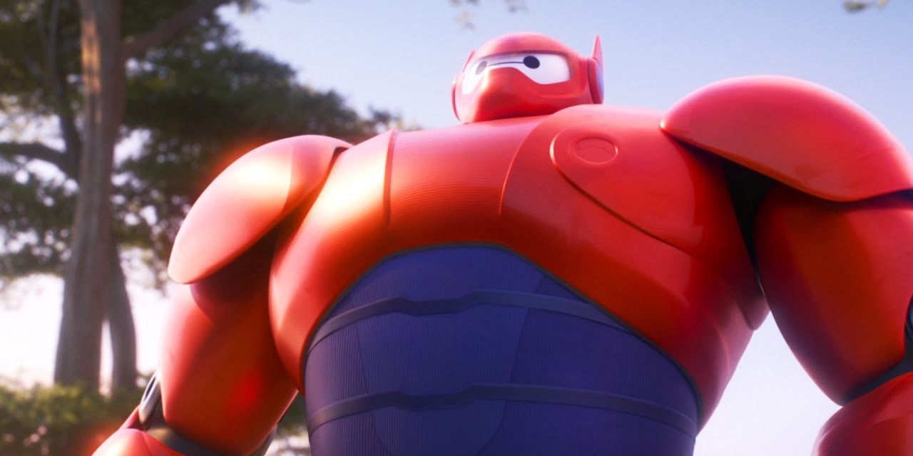 baymax with a power suit