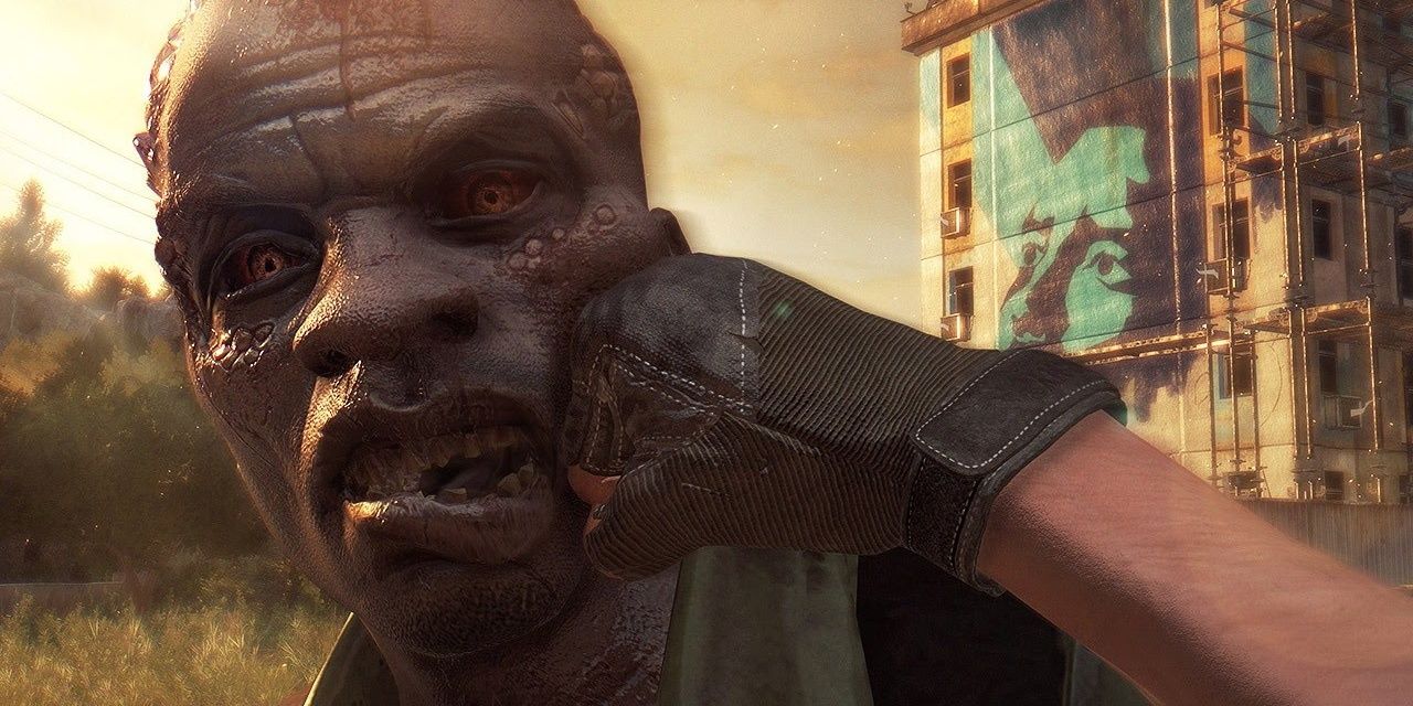 punching a zombie in dying light