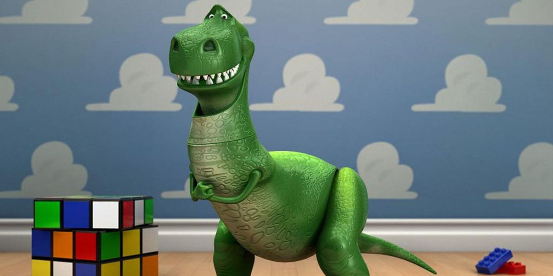 A Nervous Rex in Toy Story