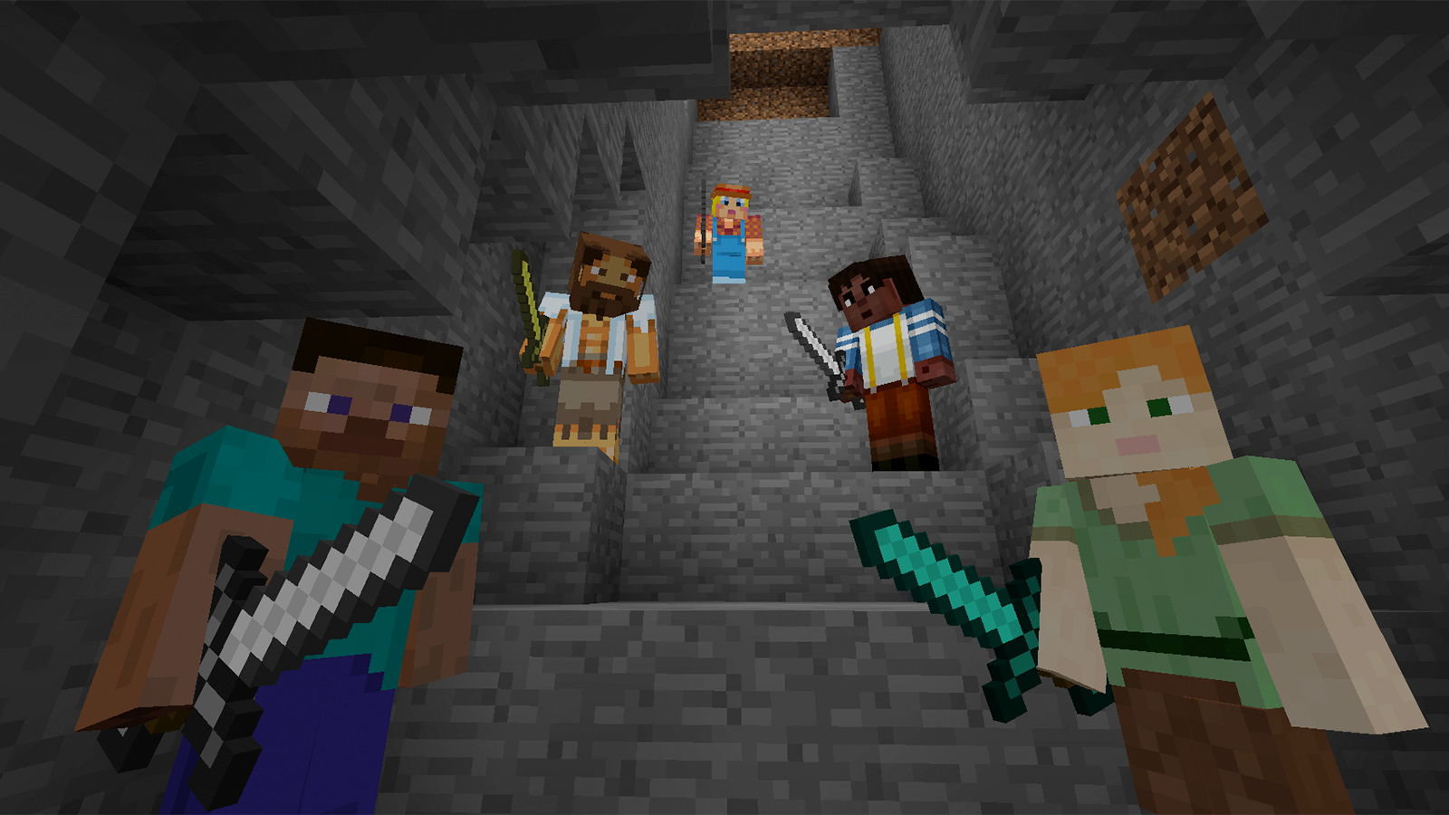 Minecraft Action Shot Minecraft Player Creates a Working Gun In-Game