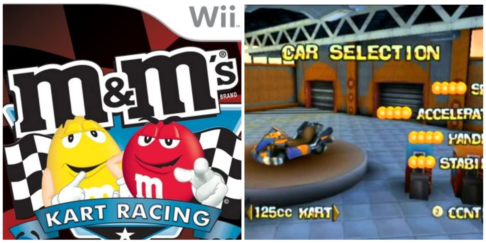 m&m Kart Racing Box Art, M&M Kart Racing Kart Selection Screen
