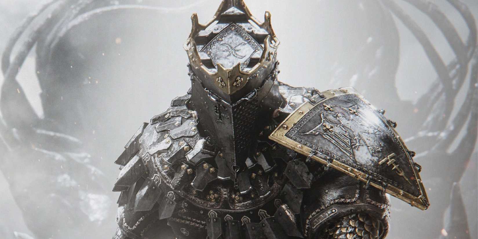 A knight wearing armor from Mortal Shell