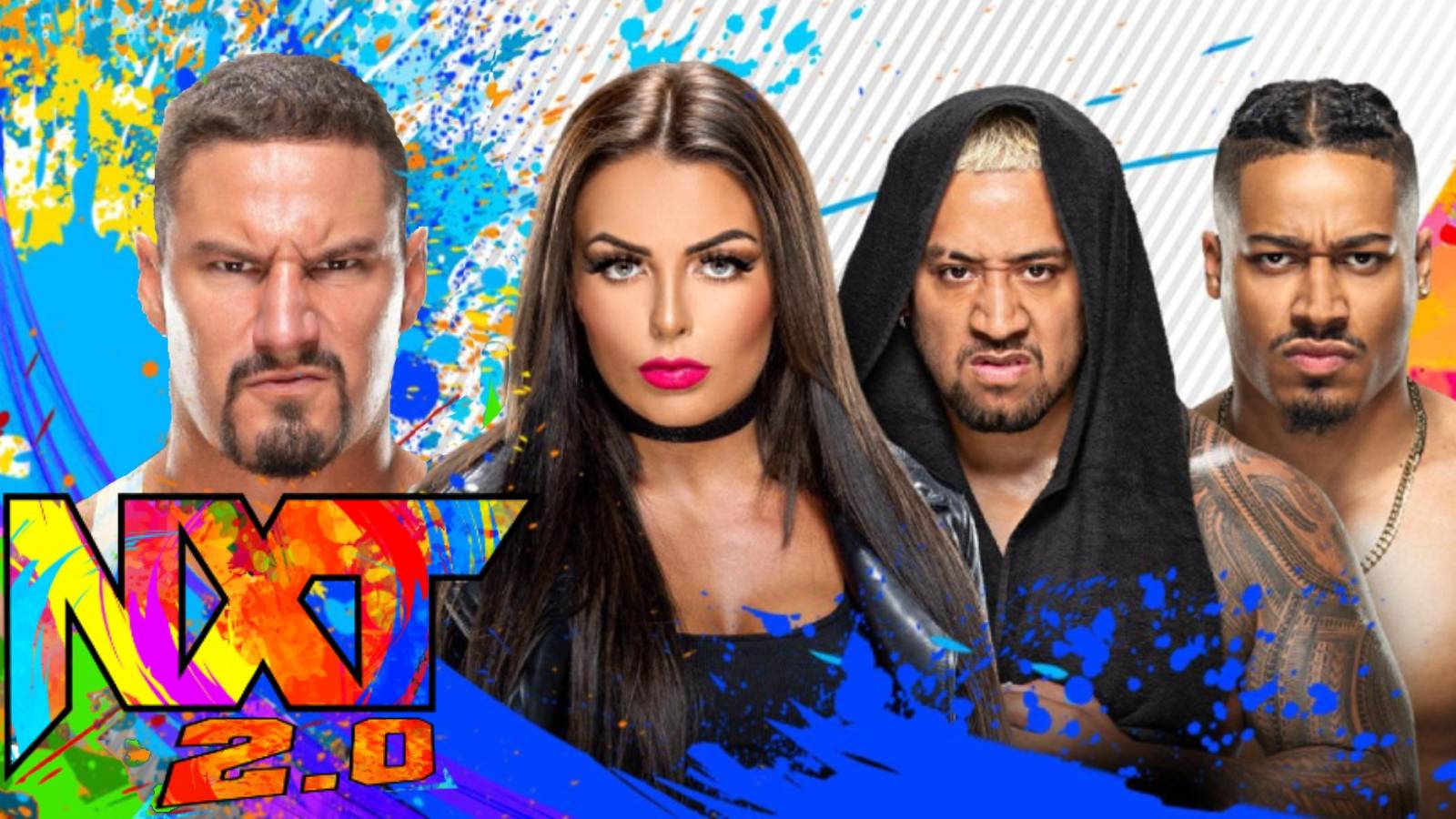 Bron Breakker, Mandy Rose, Solo Sikoa, and Carmelo Hayes