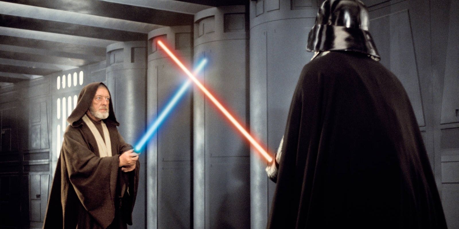 Obi-Wan Kenobi fights Darth Vader