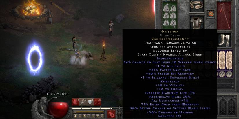 Memory D2 Diablo 2 Resurrected: The Best Runeword Combinations For The Necromancer