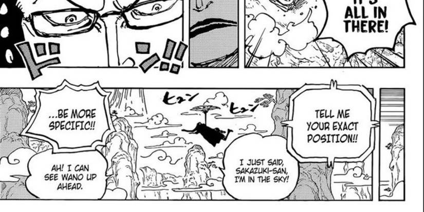 one piece chp 1052 green bull flying