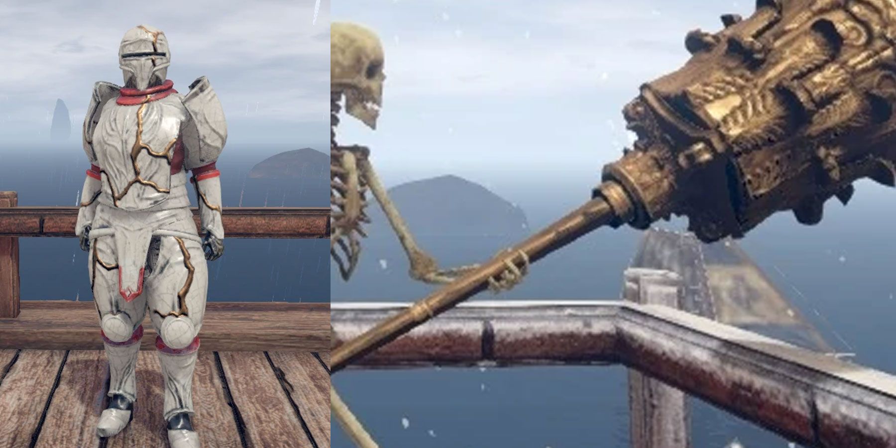 outward-video-game-Pillar-Great-hammer-and-White-Kintsugi-armor