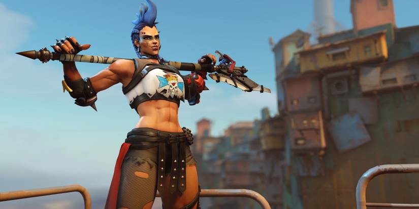 overwatch 2 junker queen on junkertown map