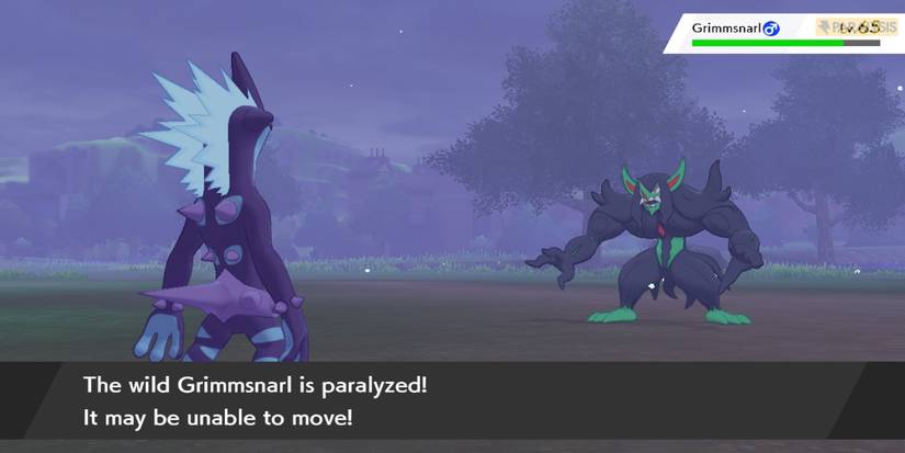 Pokemon Legends Arceus status condition paralyzed
