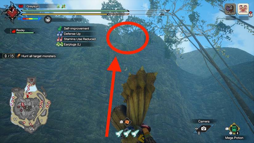 path to the subcamp jungle mh rise sunbreak