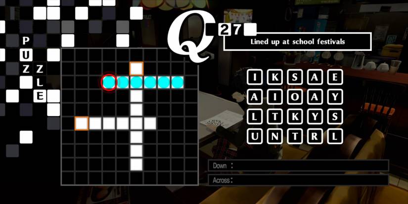 Persona 5 Royal Crossword Answers 