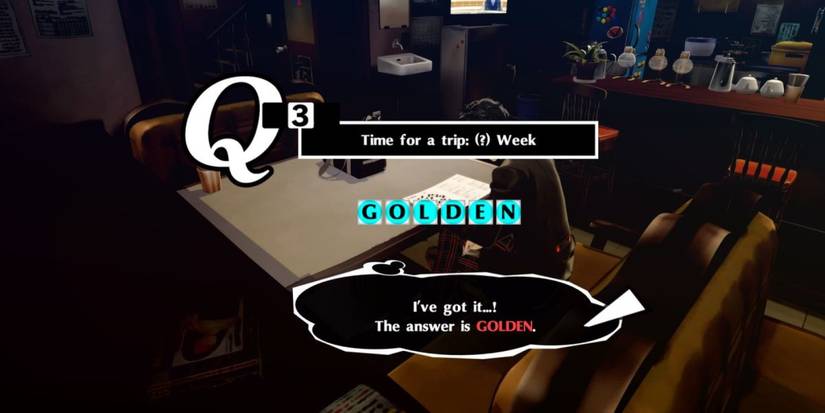 Persona 5 Royal Correct Crossword Answer