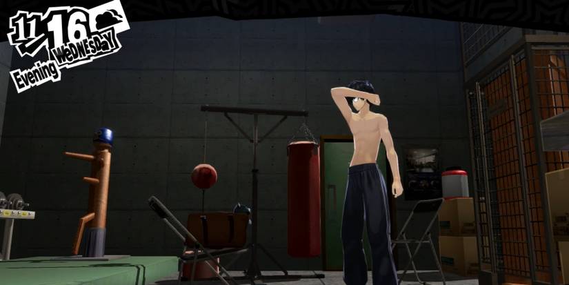 Persona 5 Royal Gym after workout