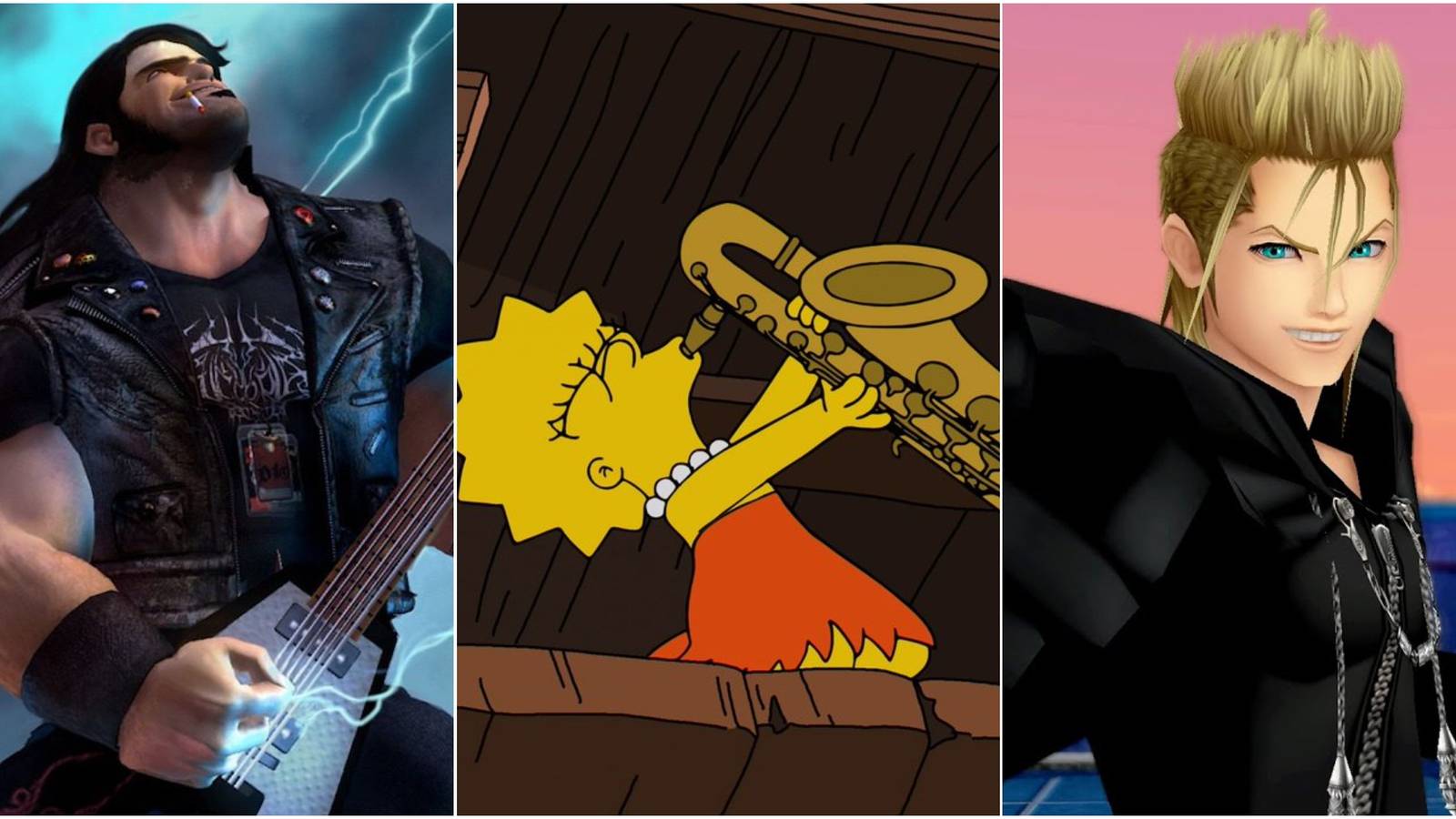 10 Video Game Characters Who Use Musical Instruments As Weapons Demyx Eddie Riggs Lisa Simpson
