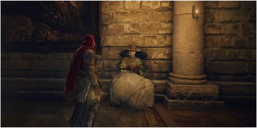 Player speaking to Rogier in elden ring