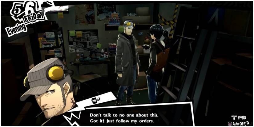 Joker talking to Iwai.