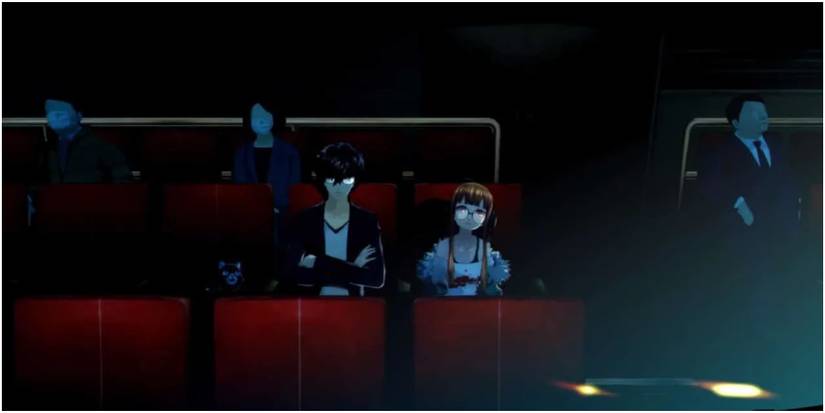 Joker in theater with Futaba.