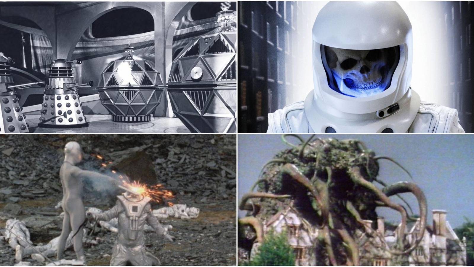 A selection of one-time enemies from Doctor Who