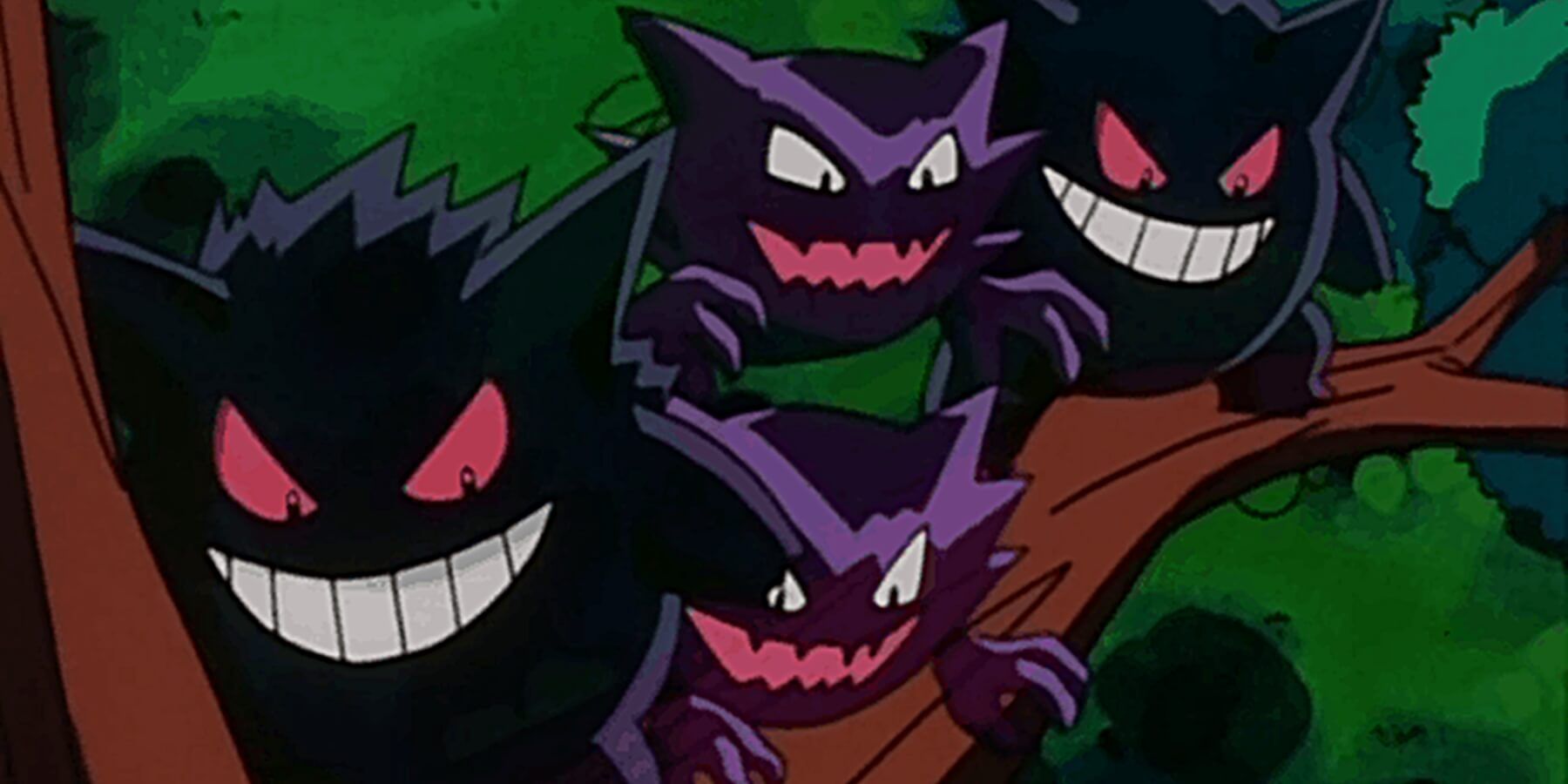 pokemon gengar haunter on trees