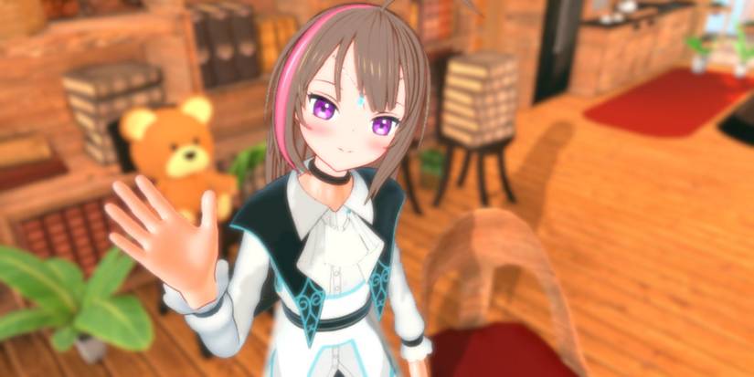 Lux and the protagonist at her home in Project Lux