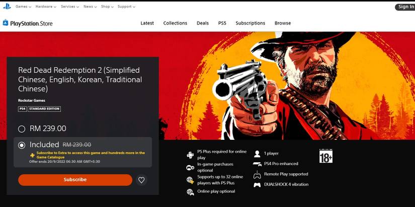 ps plus extra and premium losing a major game