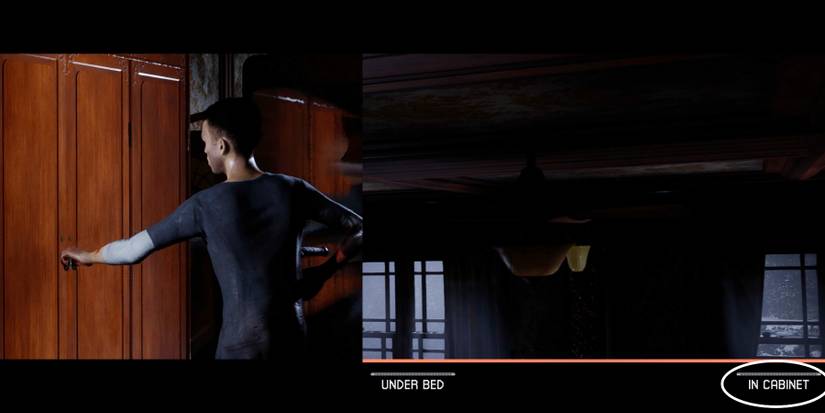 ryan hiding in the cabinet in the quarry