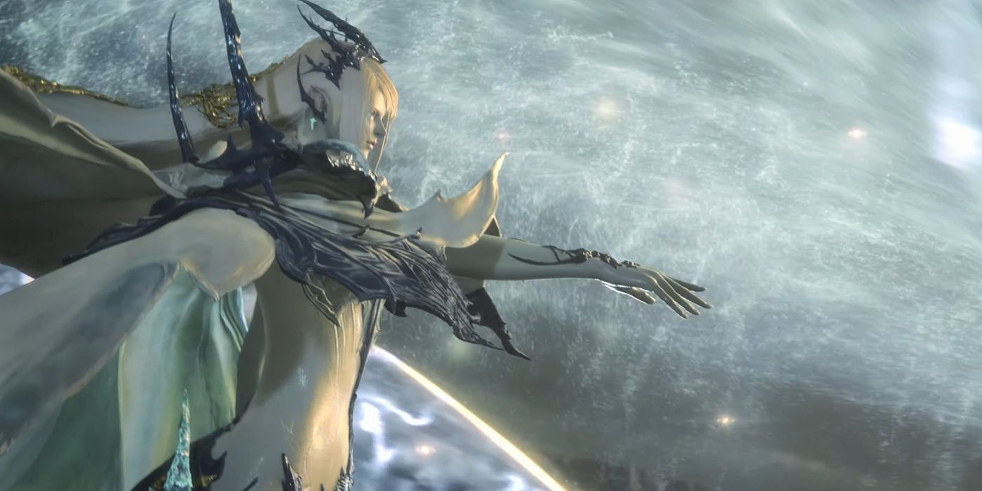 Shiva Using Ice Abilities Final Fantasy 16