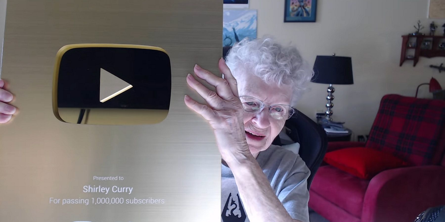 Creator Award play button for channels that surpass a milestone of  subs