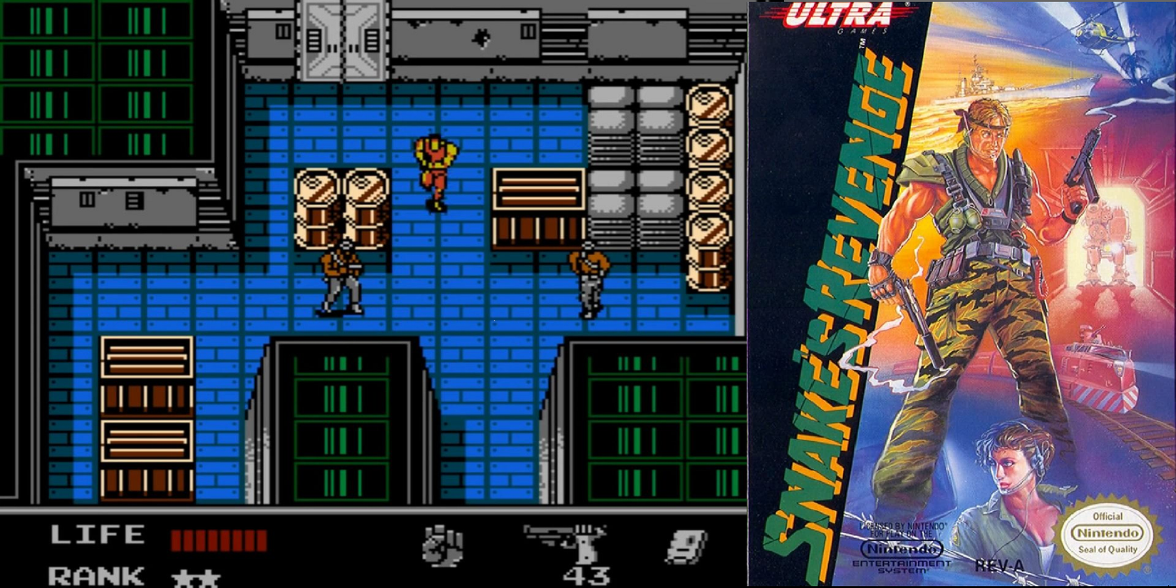 snakes revenge screenshot and box art