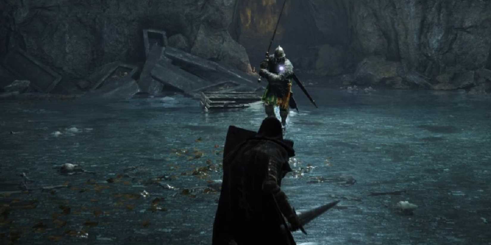 soldier of godrick boss fight in elden ring