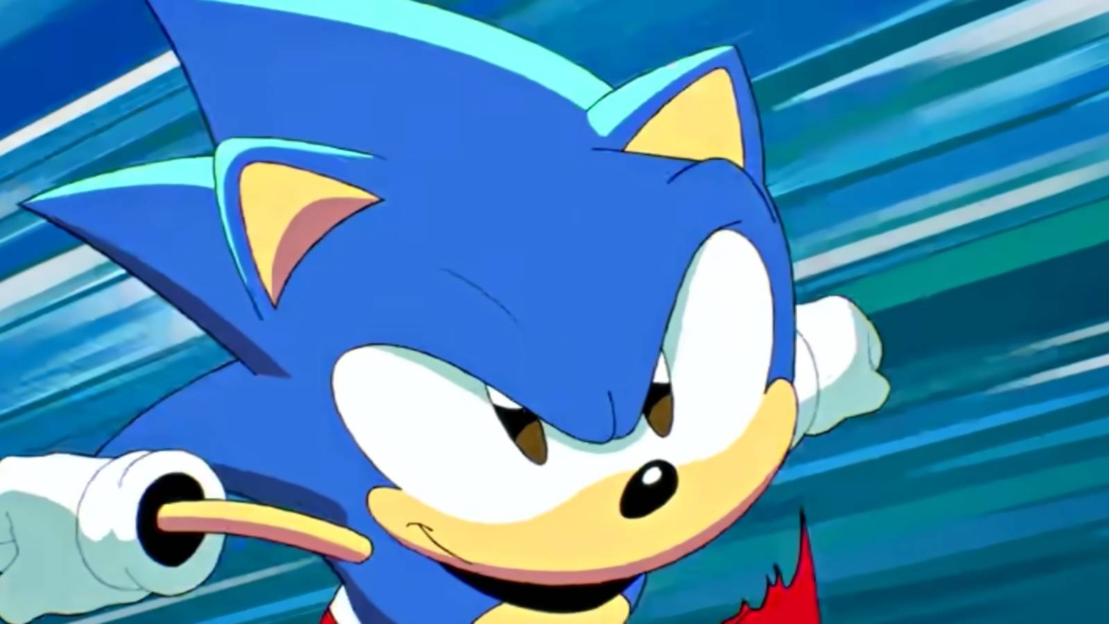 sonic origins animation sonic running fast