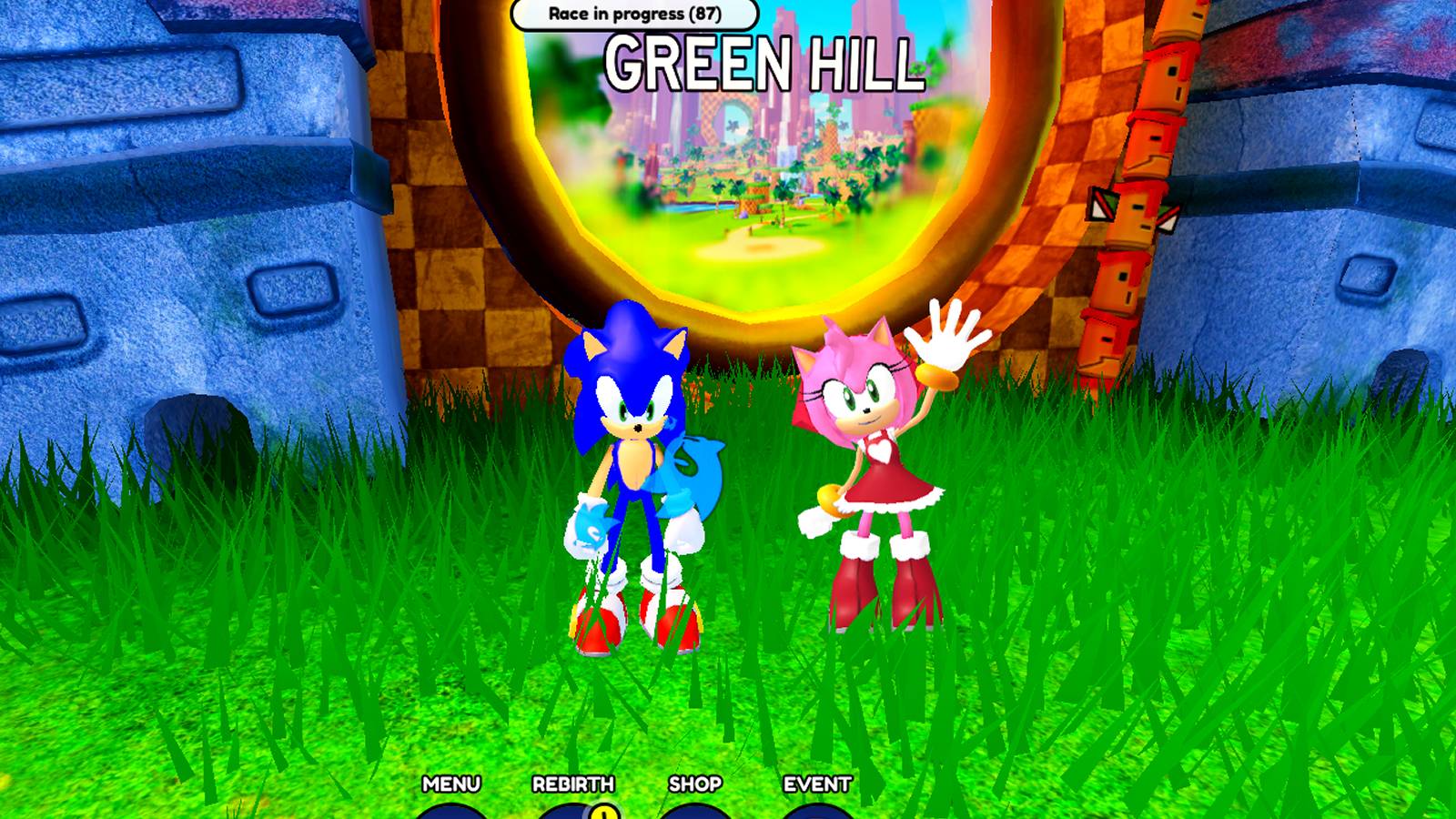 sonic-speed-simulator-sonic-chef-amy-green-hill-zone-entrance