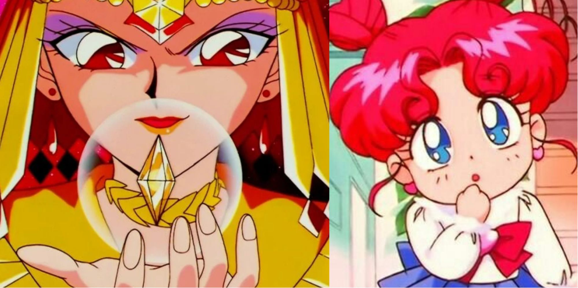 split image Sailor Galaxia Chibi Chibi