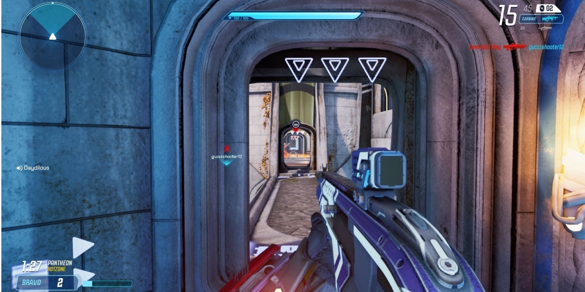 A line of sight on Splitgate