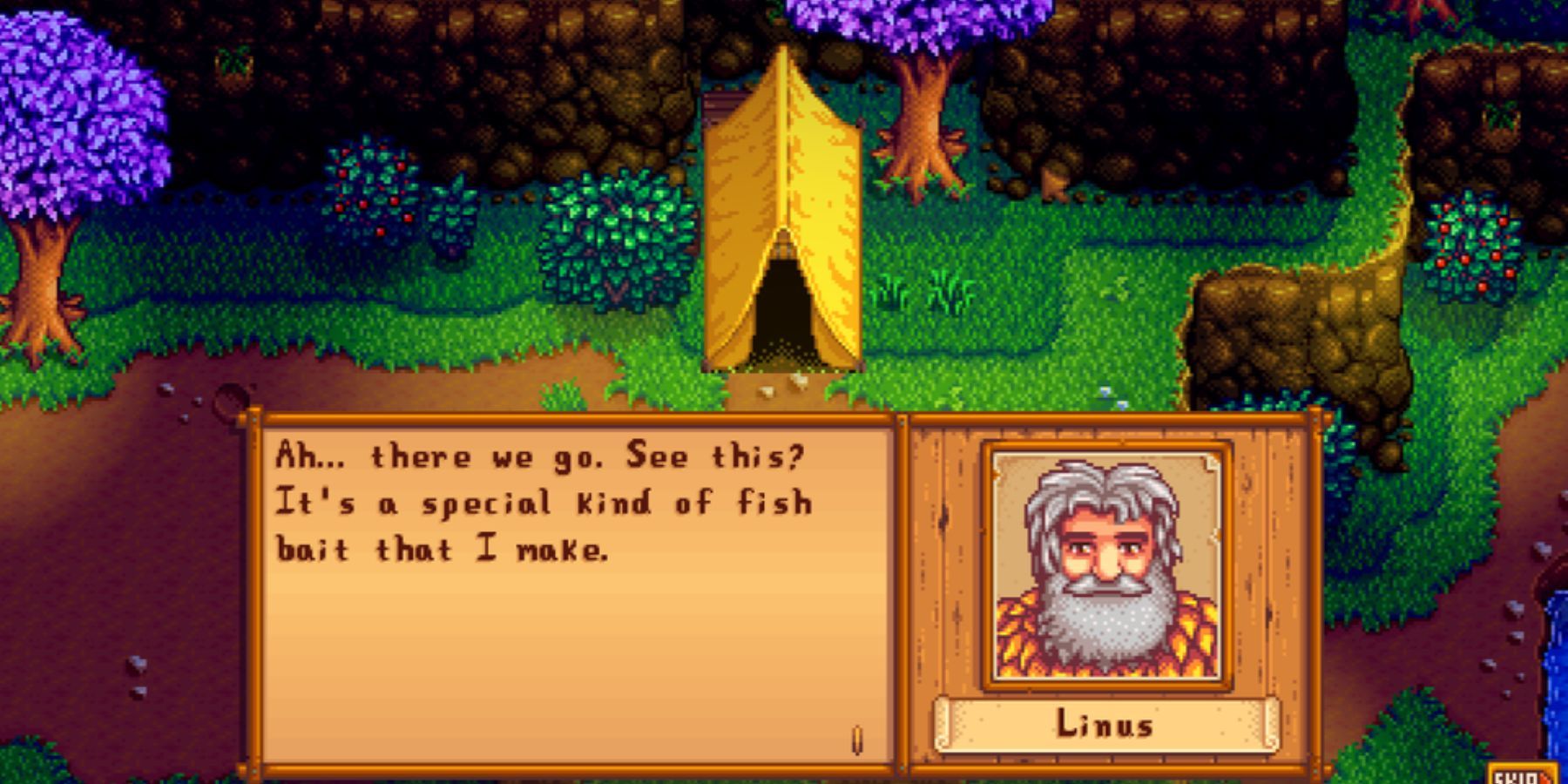 stardew valley linus fish bait