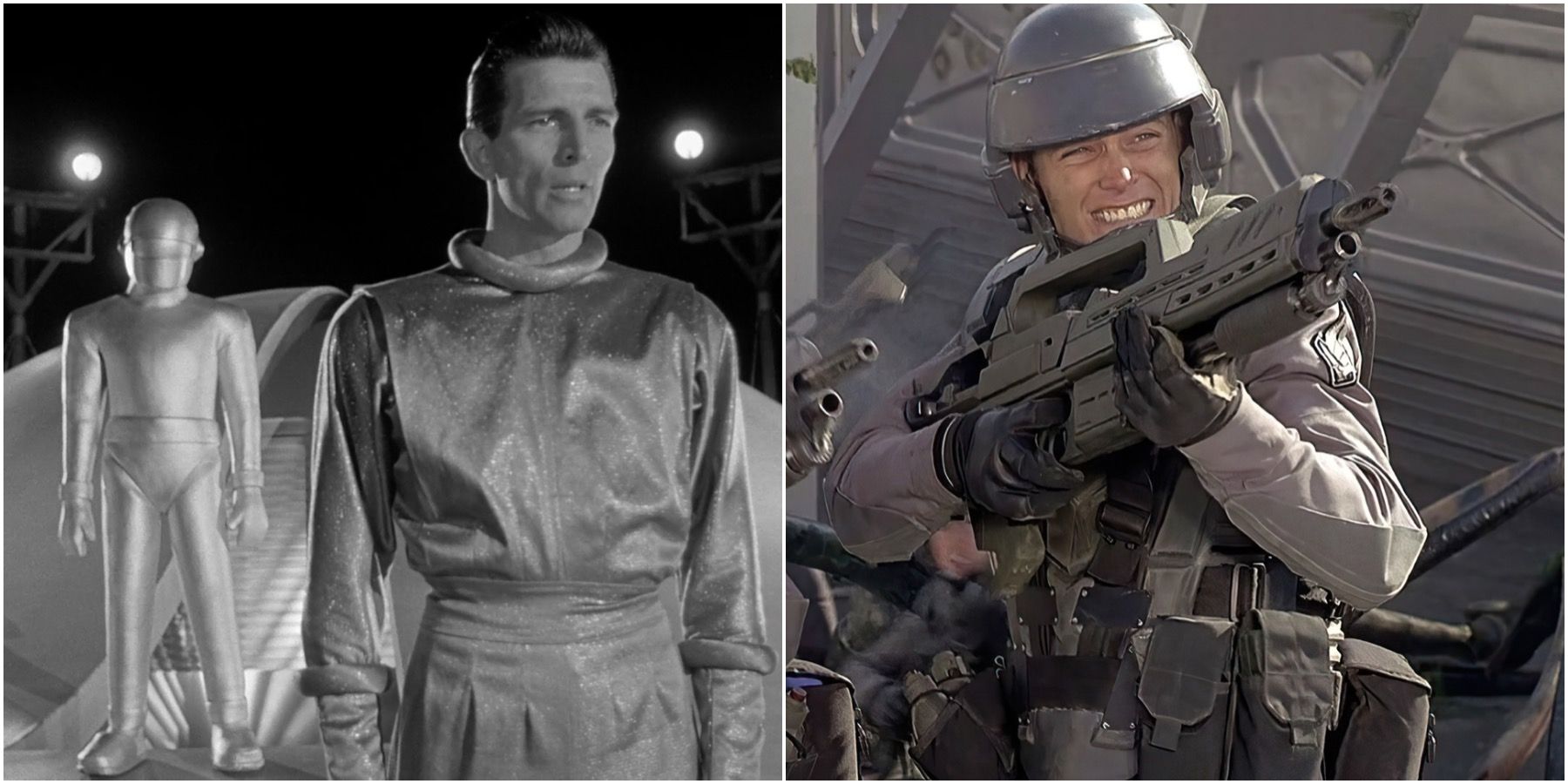 starship troopers day the earth stood still split image 