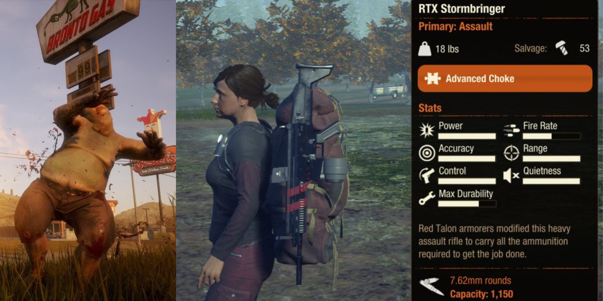 state of decay 2 RTX Stormbringer description and stats