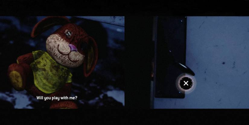 stuffed toy used as decoy in the quarry