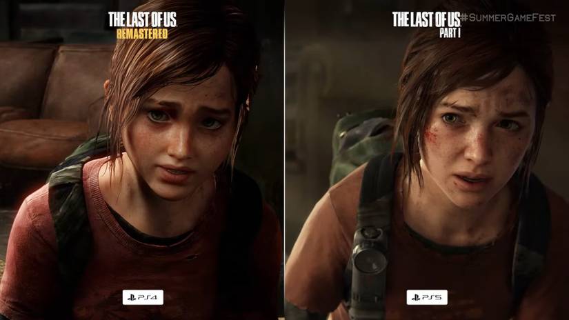 the last of us ps5 image comparison ellie