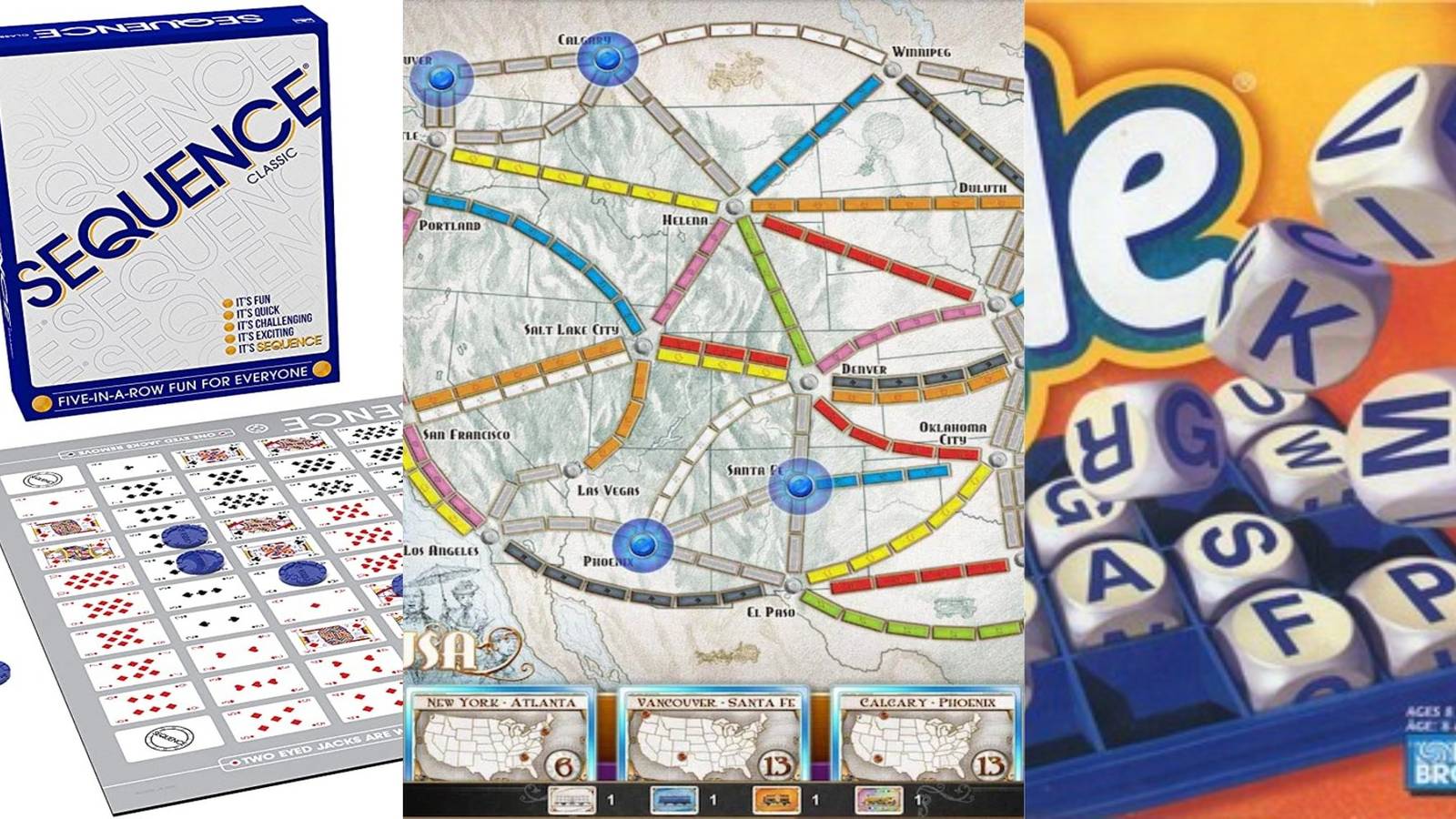 title image board games like connect 4 sequence boggle ticket to ride