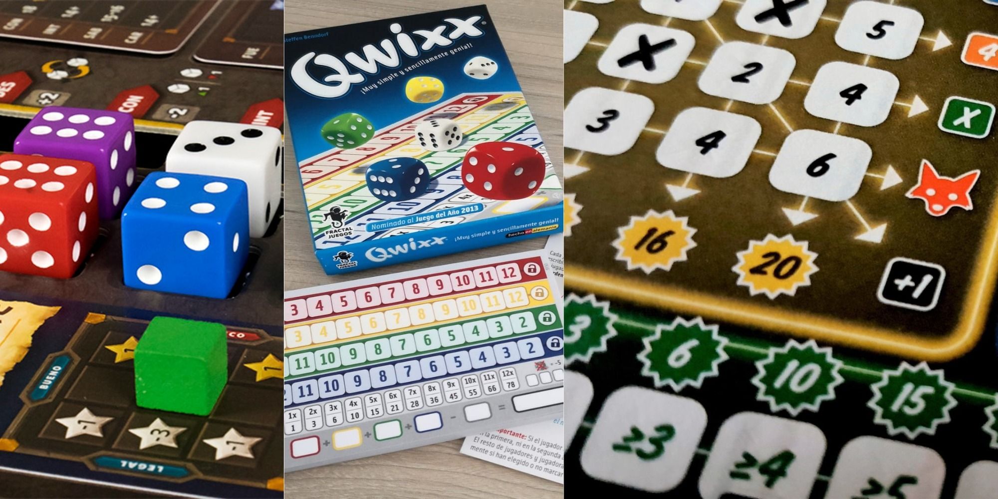 board games like yahtzee Roll Player Qwixx Ganz Schon Clever